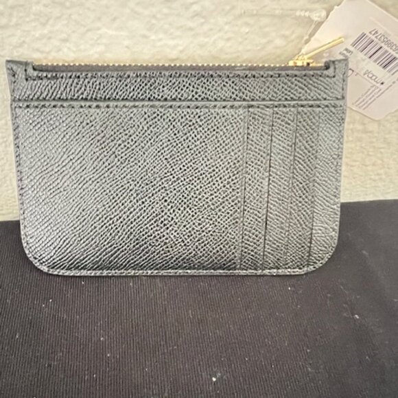 Coach Black Leather card Case EUC - Picture 3 of 5